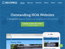 Tablet Screenshot of hoa-express.com